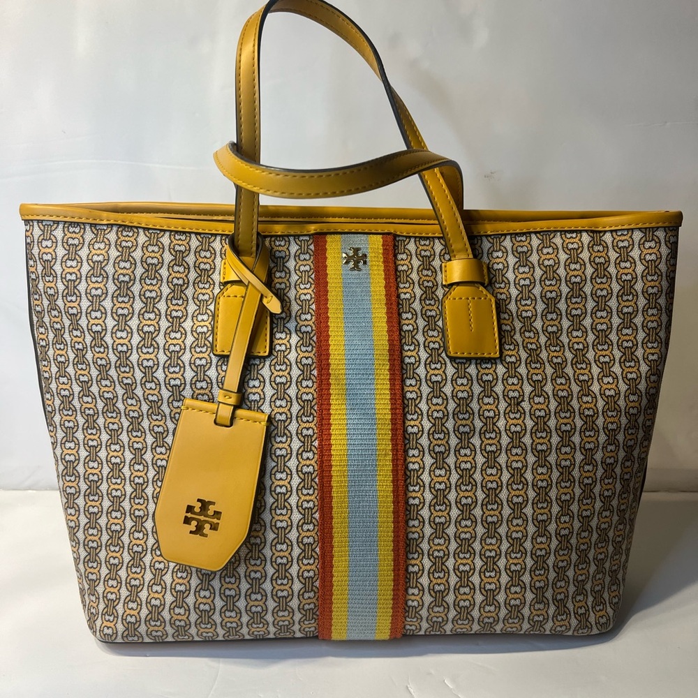 Tory Burch Multicolor Patterned Tote with strap